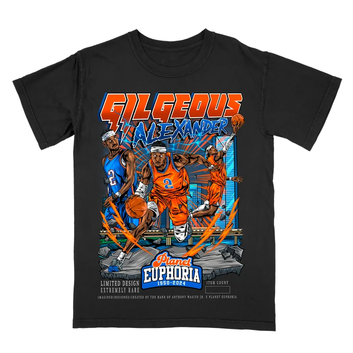 SGA V2 graphic tee, hand-drawn and numbered
